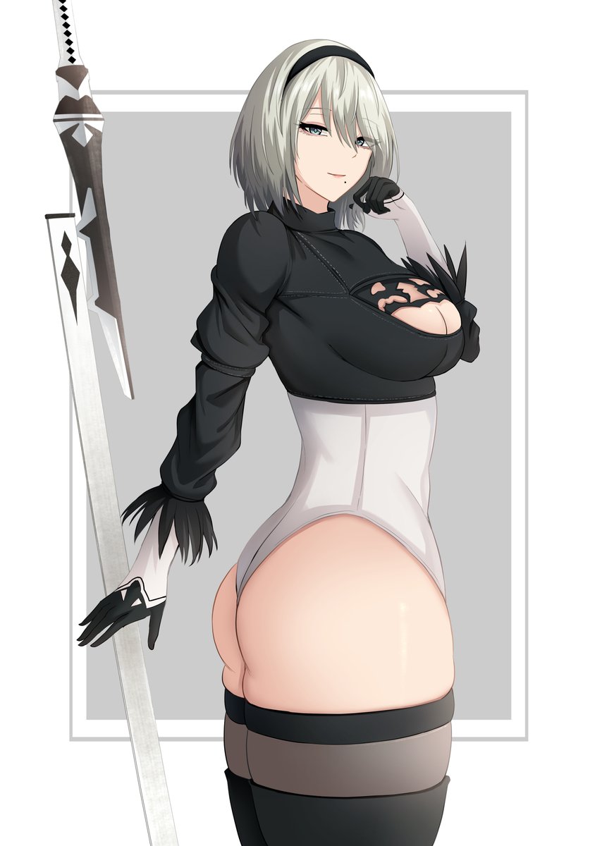 冬コミグッズ用の2BとA2✨ 