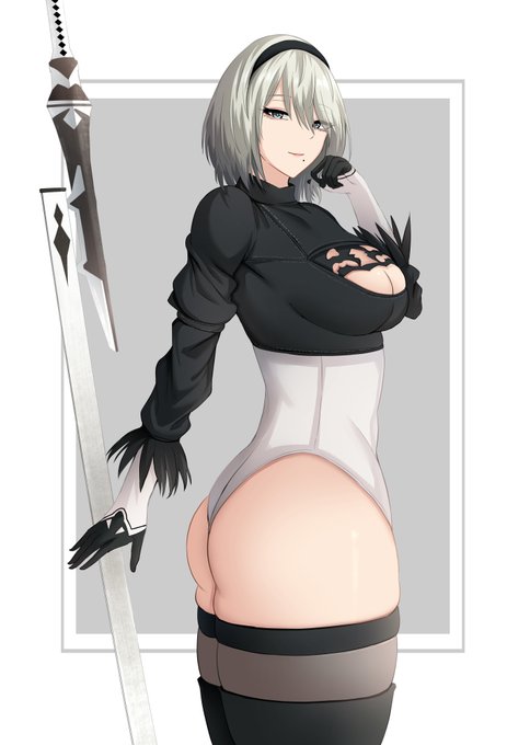 冬コミグッズ用の2BとA2✨ 