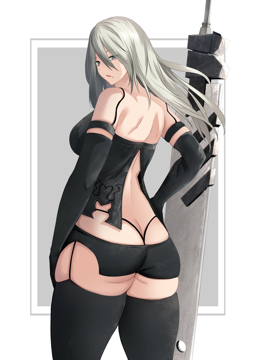 冬コミグッズ用の2BとA2✨ 