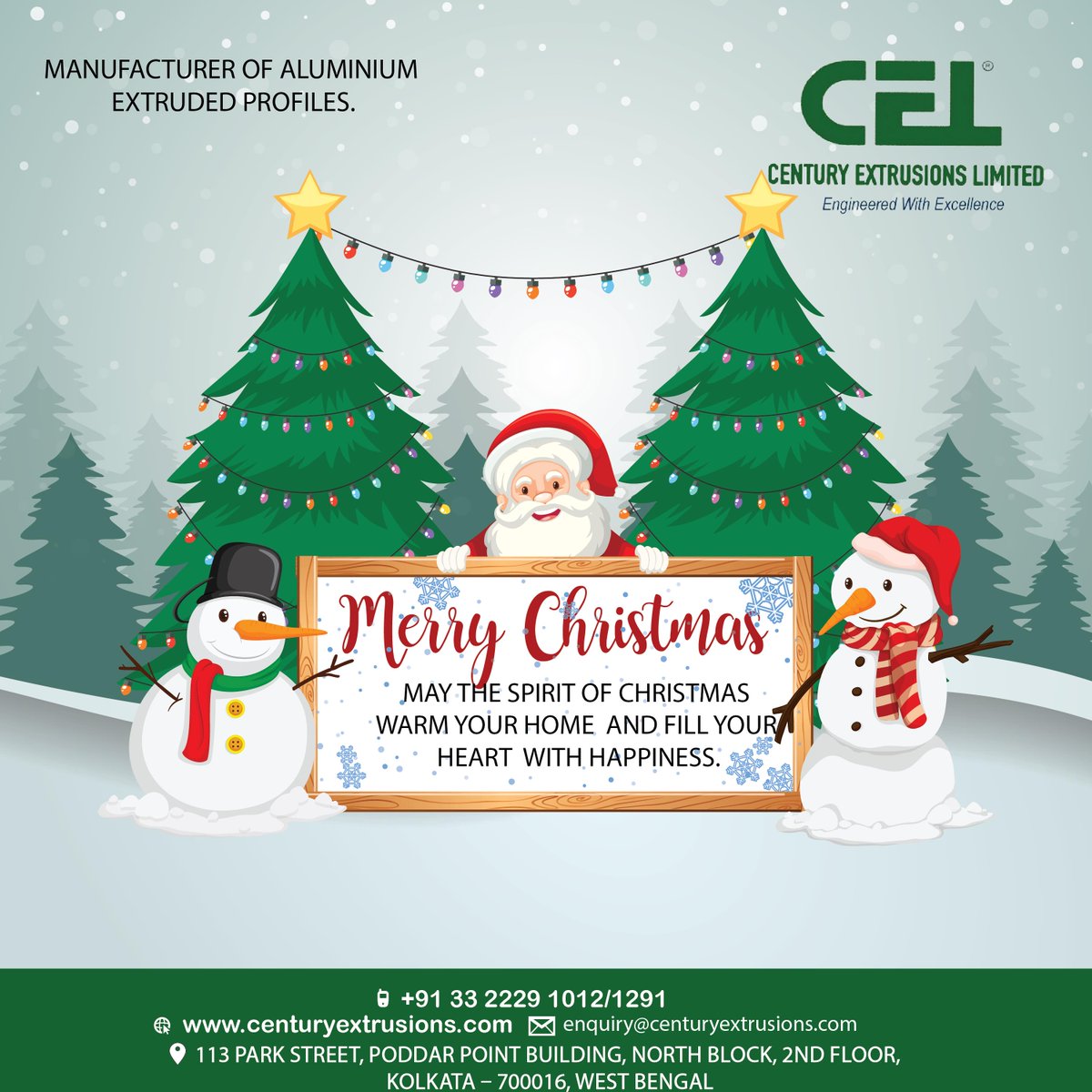 A wish for a holiday season 📷filled with joy and memorable 📷moments 📷
#christmas2024 #centuryextrusionsltd #aluminium