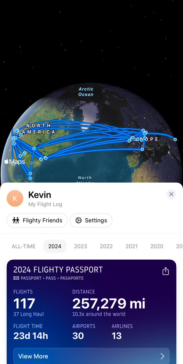 That was a great year! 117 flights ✈️ <a href="/Flighty/">Flighty</a>
