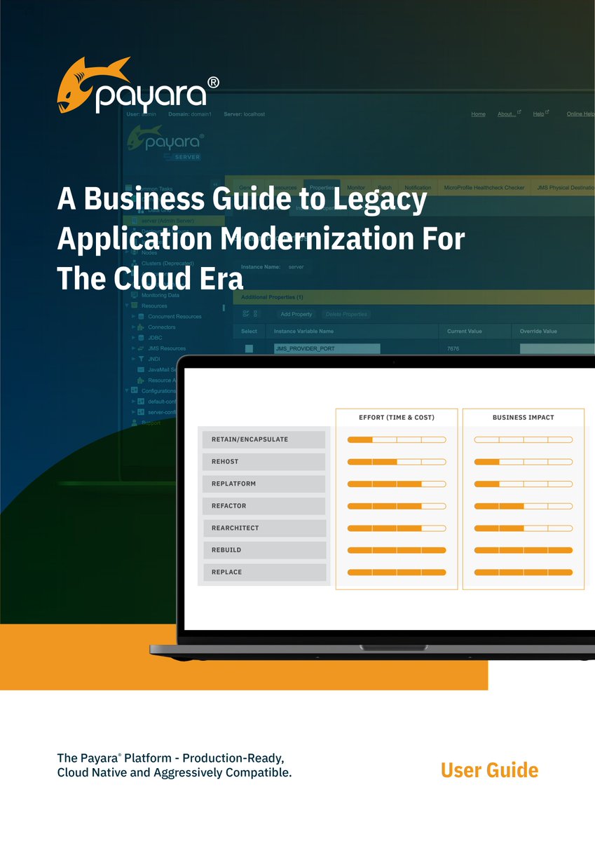 Payara_Fish's tweet image. Do you know what makes an app “legacy”? Can your applications be considered legacy? If so, what can you do to modernize in a way that is quick and easy? Check our guide to find out: tinyurl.com/2hbn7k5p #LegacyApplication #JakartaEE #AppModernization #JavaDeveloper