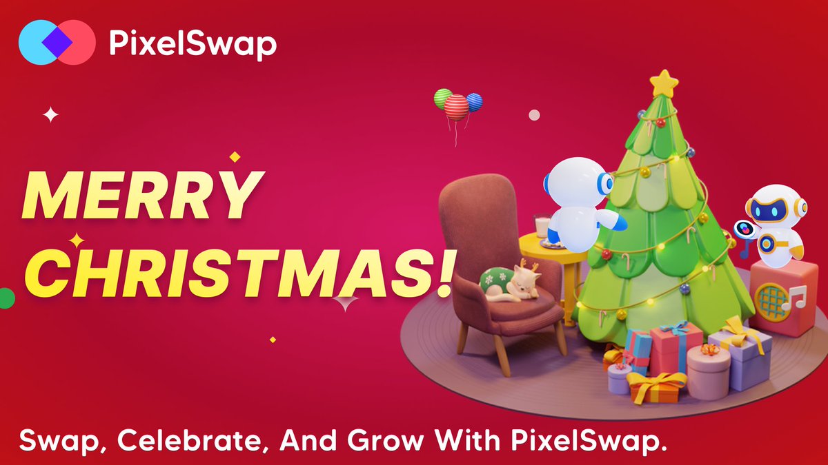 PixelSwap_io's tweet image. 🎄✨ Tis the season to celebrate! ✨🎄

💙 From all of us at #PixelSwap, we wish you a joyful Christmas Eve filled with cheer and endless possibilities. As we unwrap the future, get ready for game-changing features like Atomic Swap in the new year. Happy Holidays, Pixel fam! 💫…