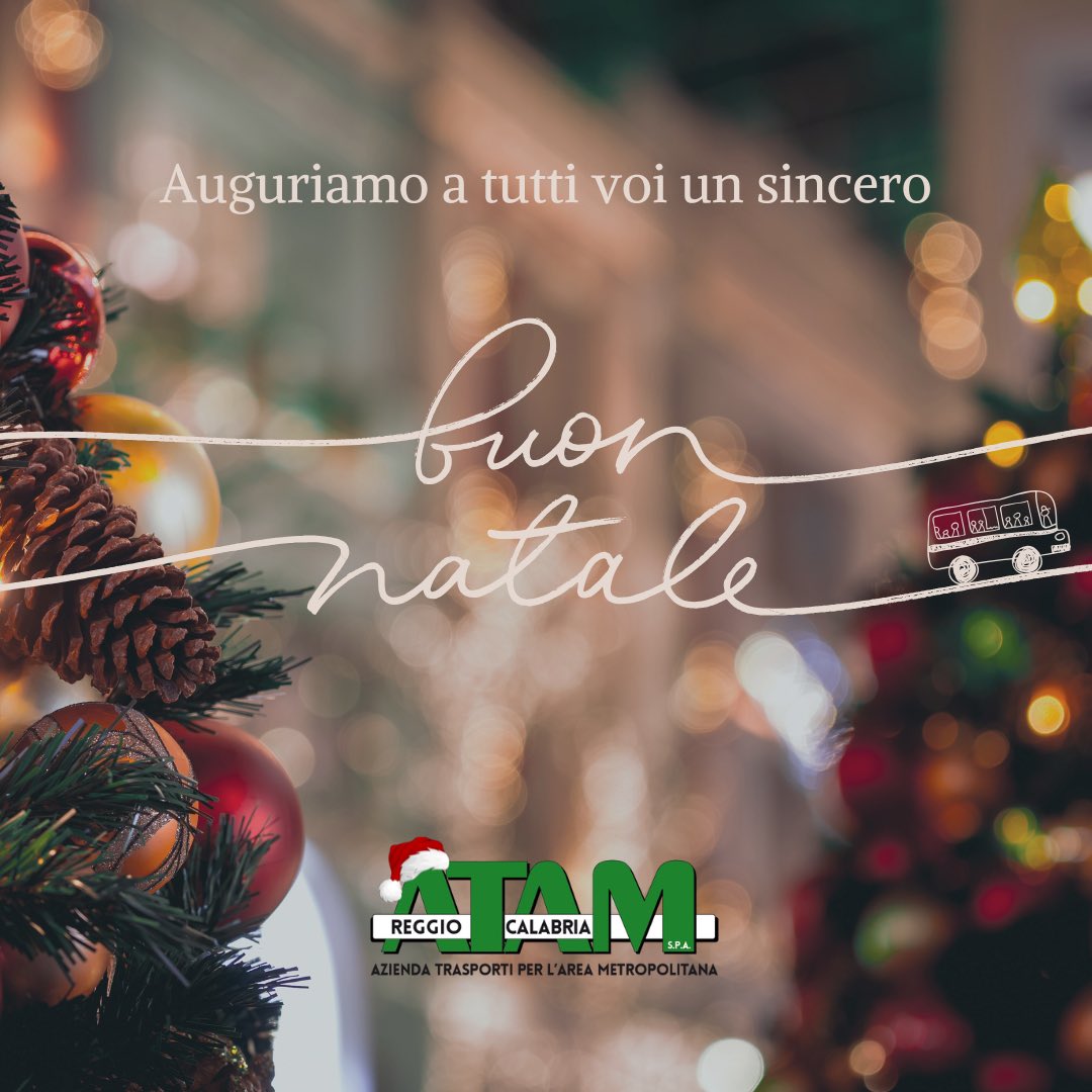 AtamRc's tweet image. 🎄Natale è il momento in cui ci fermiamo, per riflettere sul cammino percorso e sulle persone che ci hanno accompagnato lungo il viaggio. Noi di Atam siamo grati di essere stati al vostro fianco, portandovi verso i luoghi e gli affetti che contano davvero.🚌 
Buon Natale 🎄🚍💚