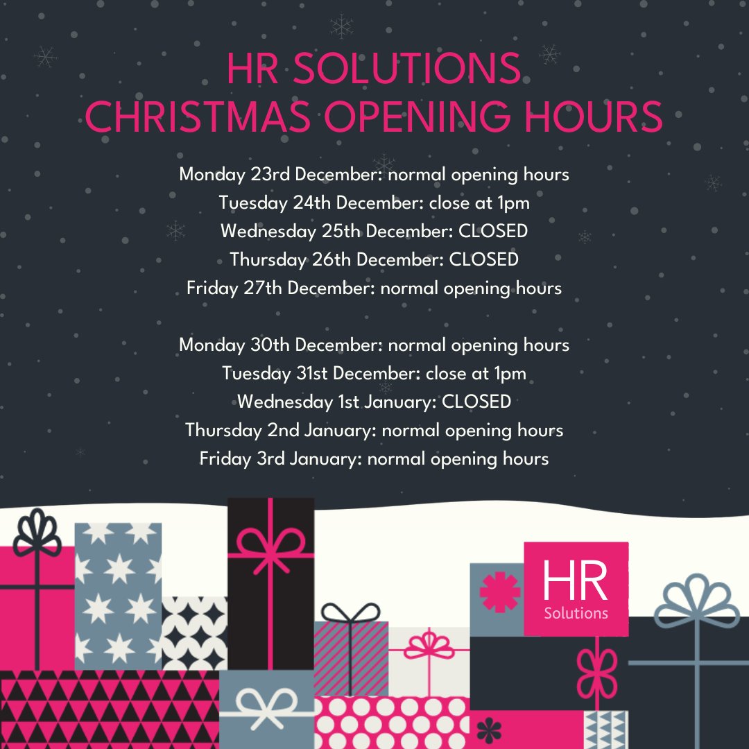 It’s #ChristmasEve! As we get ready to enjoy the festivities, we wanted to remind you of our Christmas opening hours:

🎄 Today (Christmas Eve): Here until 1pm!
🎄 Christmas Day &amp; Boxing Day: CLOSED
🎄 New Year’s Eve: Closing at 1pm
🎄 New Year’s Day: CLOSED

#MerryChristmas