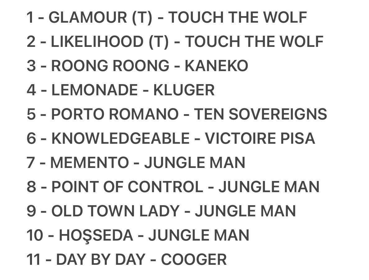 2025 yılında kısraklarımız için tercih ettiğimiz aygırlar…