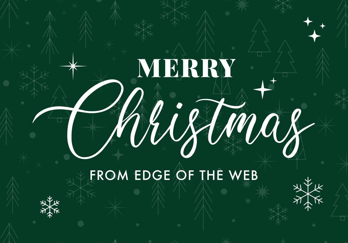 Happy holidays everyone!