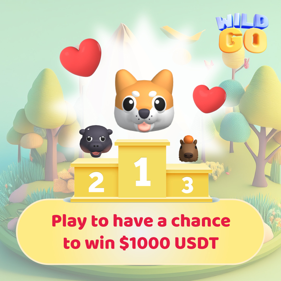 FLASH Campaign⚡️ Play #WILDGO and compete to earn the most Paw Points in the next 48 hours for a chance to win $1000 USDT!

Start playing here: t.me/+bzpSJqQsvv82Z…
Share your game screenshot within 48 hours within this X reply! 

Starting NOW! Lets WILDGO !!🚀

#WILDGO #Game