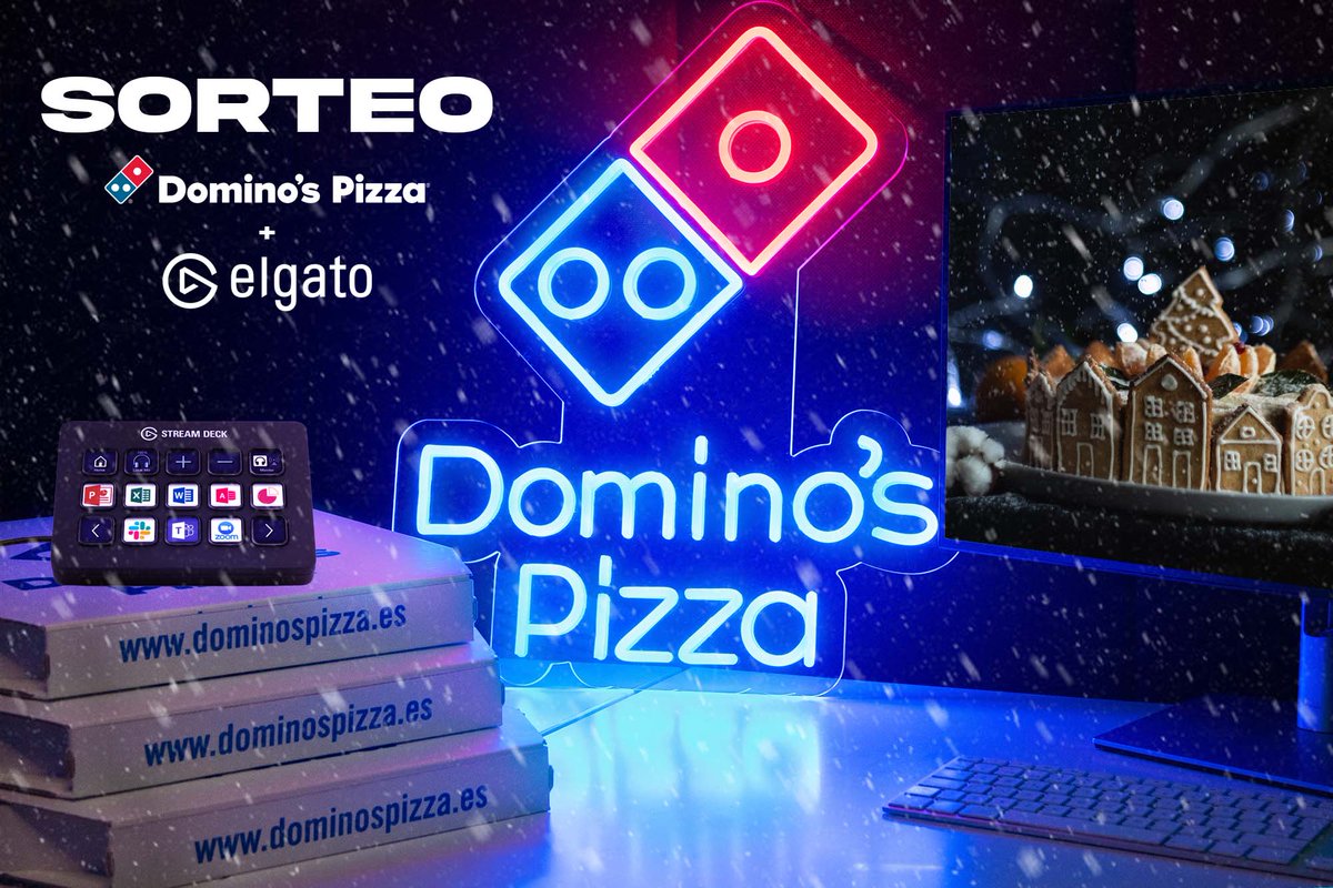 SORTEO NAVIDEÑO DE UN STREAMDECK CUSTOM + UN AÑO DE PIZZA 🎄

Para participar:
❄️Sigue a <a href="/DominosGaming/">Domino's Gaming</a> y <a href="/elgatoES/">Elgato ES - LATAM</a> 
❄️Haz RT a esta publicación
❄️Menciona a un amigo y agradécele todas las partidas que habéis jugado juntos este año ❤️

¡Suerte a todos! 🍀

👨‍⚖️BBLL: