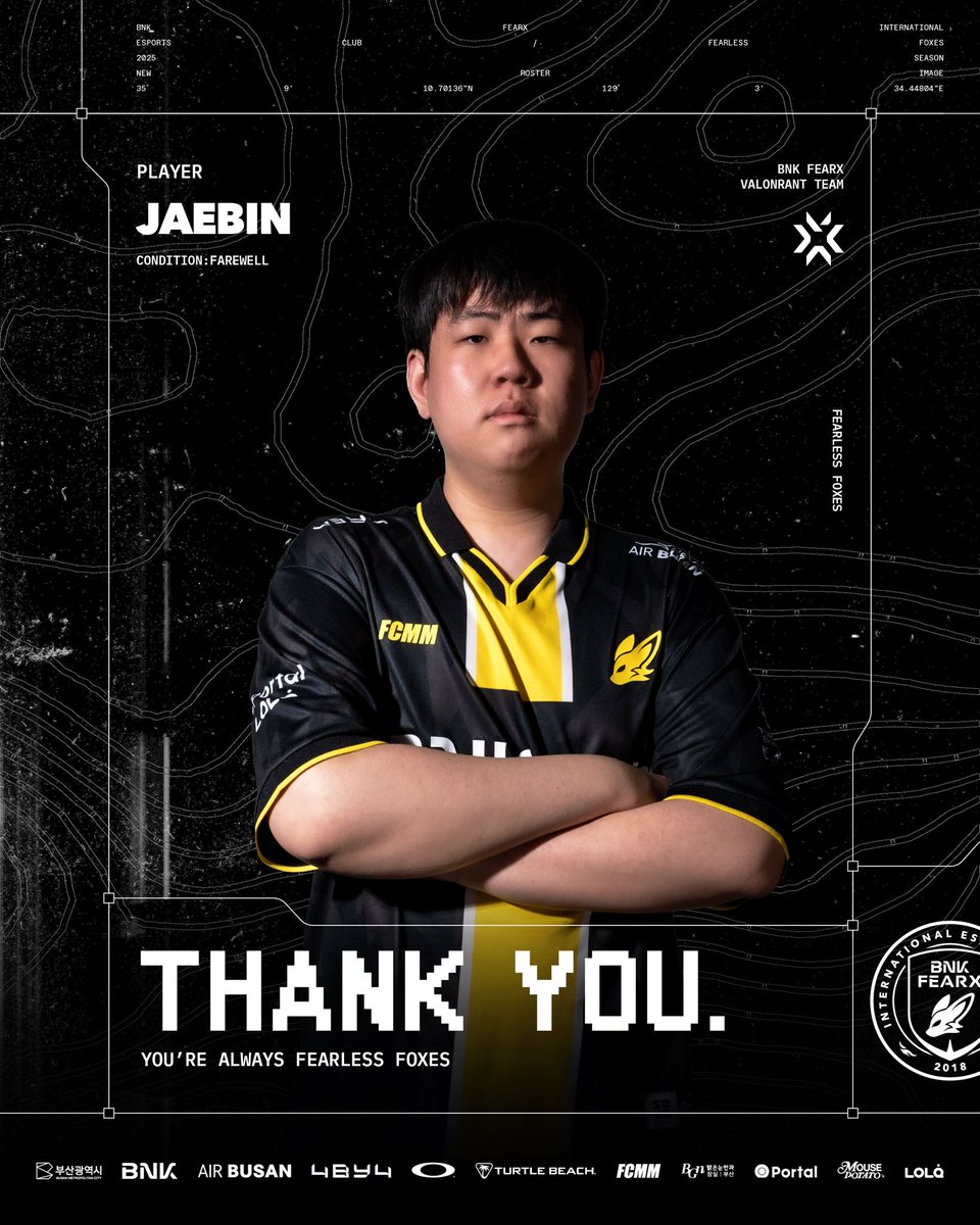 BNKFEARXLoL's tweet image. 이별의 아쉬움을 뒤로하며, 함께한 2024년의 모든 순간은 우리에게 특별한 기억으로 남을 것입니다.
한계를 뛰어넘은 선수들 그리고 열정으로 함께해 준 코칭 스태프분들께 진심으로 감사드리며, 앞으로도 힘찬 응원을 보냅니다.

NakJi
Ash
JaebiN
WIX
Secret
Munghoon
XyuN