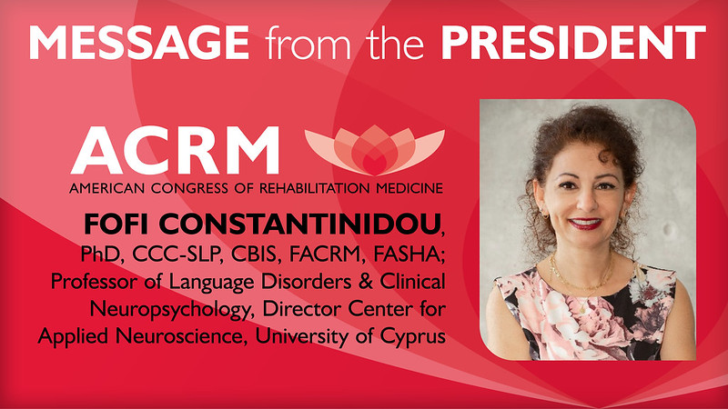 #ACRM President Dr. Fofi Constantinidou Welcomes You to #ACRM2025
Registration &amp; the Call for Proposals Now Open for the premier Annual Fall Conference in Physical Medicine &amp; #Rehabilitation, 25-30 OCT 2025
&amp; Check Out our New Rising Star Program
Go to conference.acrm.org/program/2025-w…