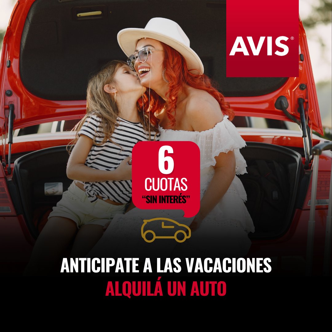 Anticipate a tus próximas #vacaciones y viajá a tu ritmo. #Avis Argentina te brinda la #comodidad y #eficiencia que te mereces para que tu plan sea perfecto. Reservá ahora y asegurate el #auto ideal para disfrutar de unas merecidas vacaciones de #verano. Avis.com.ar