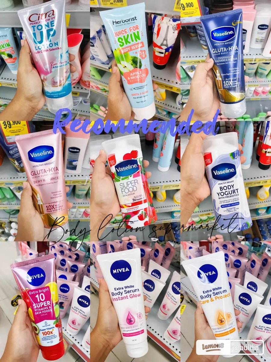 Body lotion mencerahkan
Skin care • body care • serum

— a thread