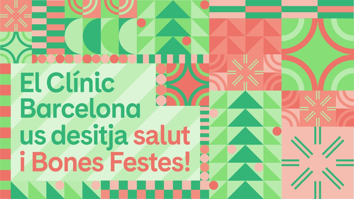 🎄🌟❤️ El #CLÍNIC desitja #BonNadal a tothom: professionals, pacients… i a tota la ciutadania en general! 🎄🌟❤️