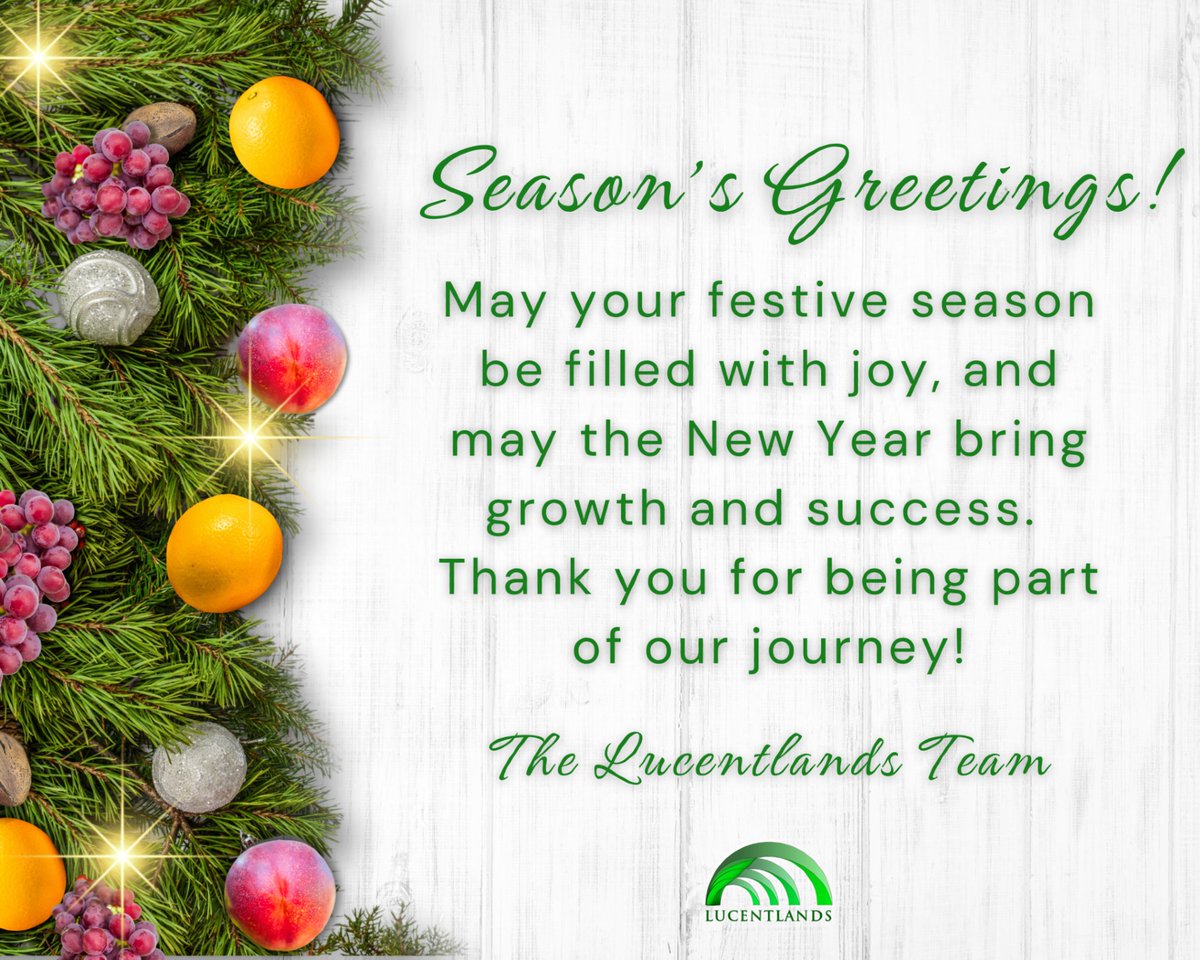 lucentlands's tweet photo. From all of us at Lucentlands, we wish you a joyful festive season and a prosperous New Year!🌿 https://t.co/EaOM3cSbTA
