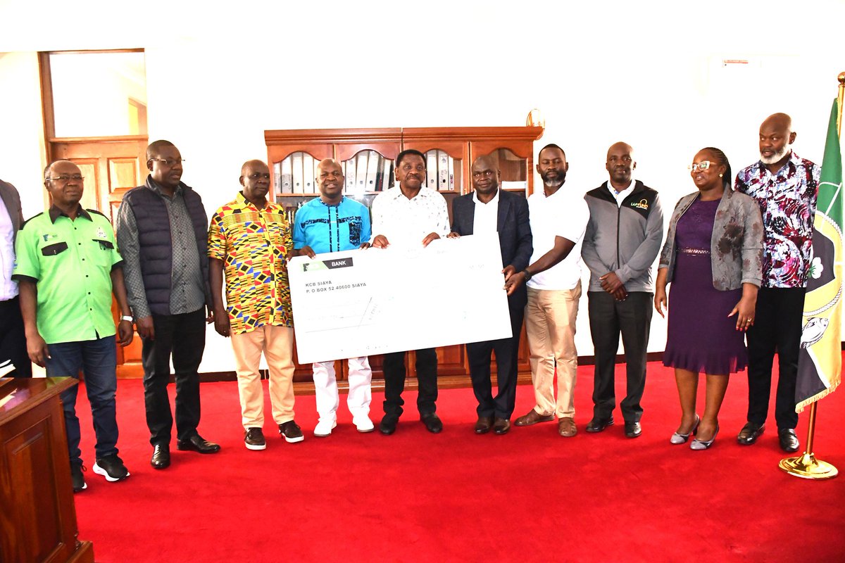orengo_james's tweet photo. Received a donation of Kshs. One Million from Lapfund representatives early this morning in support of the forthcoming Piny Luo and Migwena Cultural Festival.

To all our partners, we are sincerely grateful for overwhelming support extended to us to ensure the delivery of a memorable event.