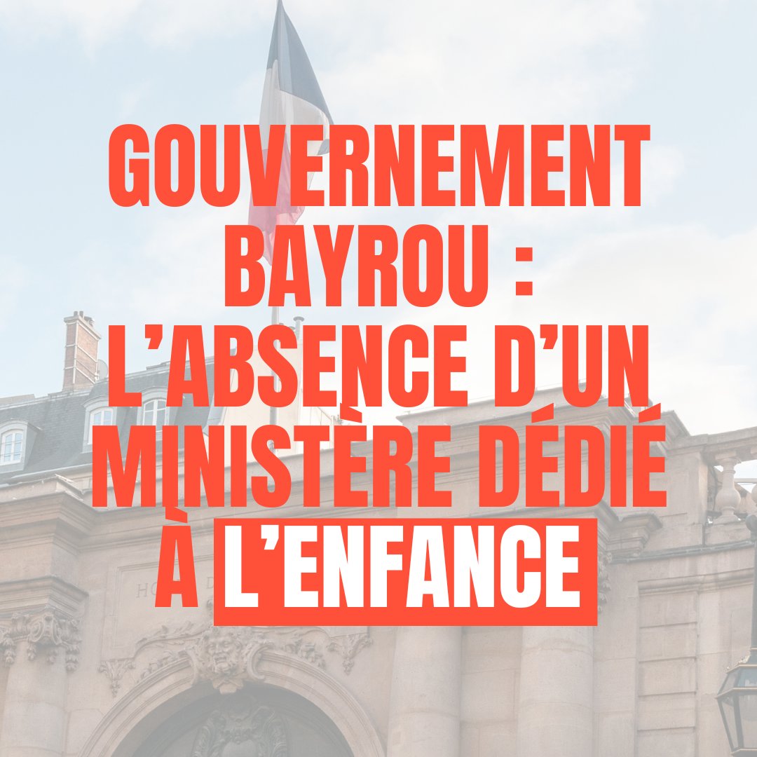 Gouvernement Bayrou : 11% des français sont touchés par l’inceste et toujours pas de ministère en charge de l’enfance… combien de temps encore allons nous attendre avant de vraiment se pencher sur une protection immédiate des enfants et un accompagnement pour les victimes ?