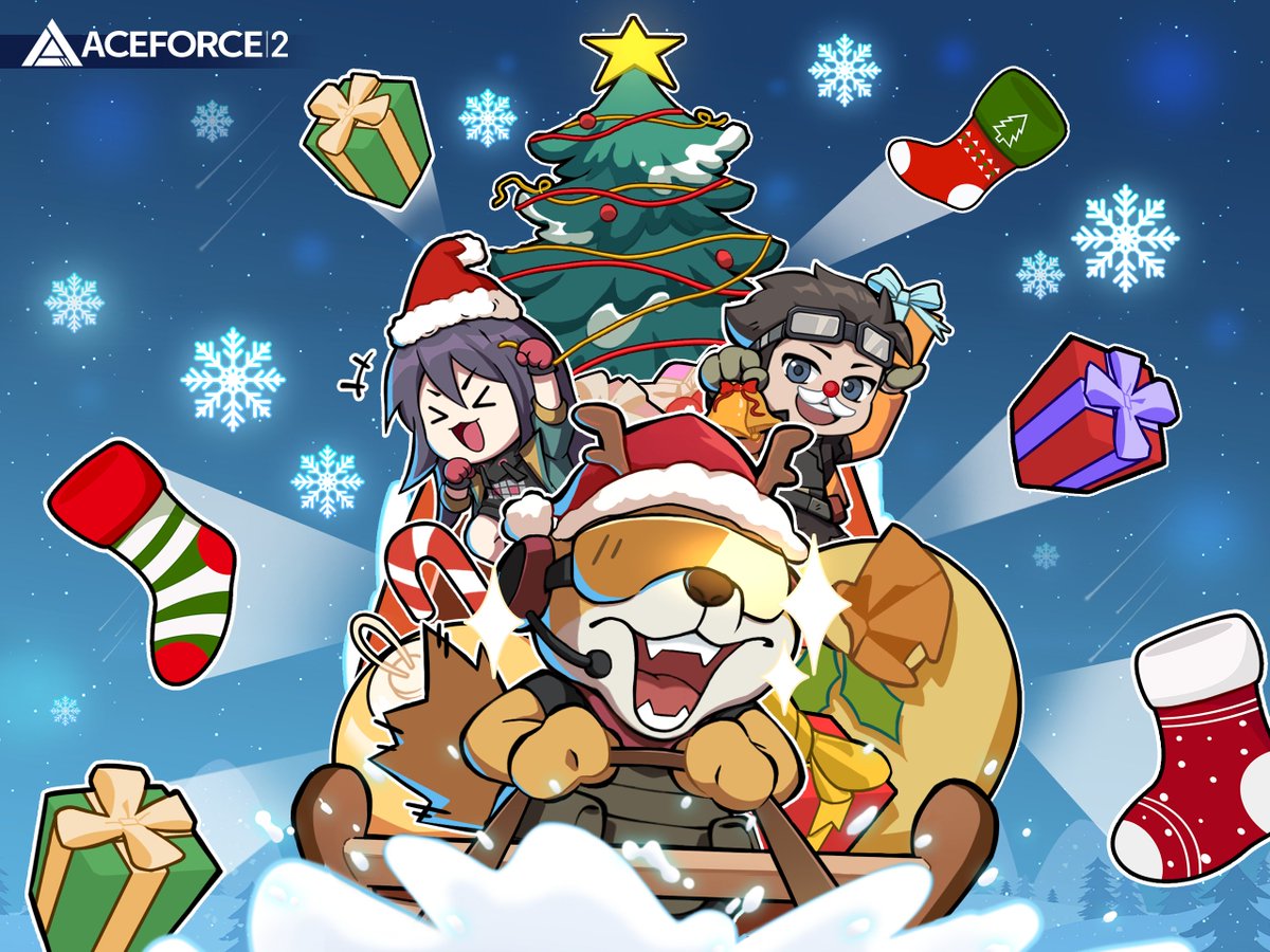 Happy Holiday and Merry Christmas! 

As the snowflakes fall and the festive spirit fills the air, we want to take a moment to thank you for your continued support and enthusiasm. 

We are filled with joy and gratitude for everyone who make #AceForce2 a truly special community.