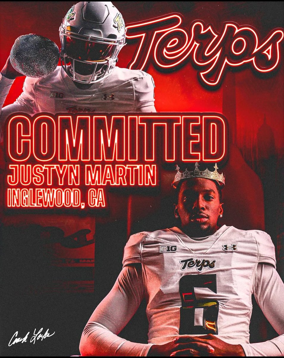 INGLEWOOD HIGH SPORTS (@inglewoodsports) on Twitter photo Former Inglewood High QB has it the portal and landed on the East coast. <a href="/justyn_martin8/">J M A R T</a> has made his decision to play for <a href="/TerpsFootball/">Maryland Football</a>. Blessings to you and your family. WOODUP4ever! <a href="/ladailynews/">L.A. Daily News</a> <a href="/breezepreps/">Breeze Varsity</a> <a href="/DamianCalhoun/">Damian Calhoun</a> <a href="/latimessports/">L.A. Times Sports</a> Former Inglewood High QB has it the portal and landed on the East coast. <a href="/justyn_martin8/">J M A R T</a> has made his decision to play for <a href="/TerpsFootball/">Maryland Football</a>. Blessings to you and your family. WOODUP4ever! <a href="/ladailynews/">L.A. Daily News</a> <a href="/breezepreps/">Breeze Varsity</a> <a href="/DamianCalhoun/">Damian Calhoun</a> <a href="/latimessports/">L.A. Times Sports</a>