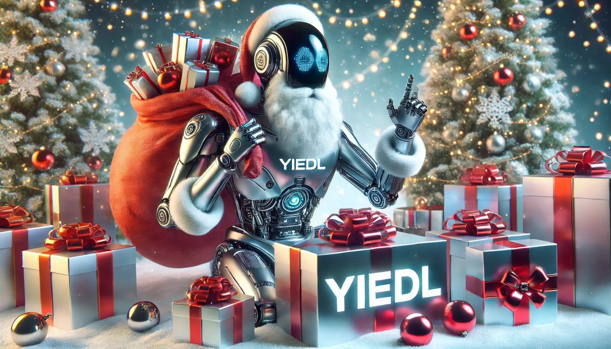 yiedlai's tweet photo. 🎄THE YIEDL CHRISTMAS GAME IS HERE! 🎁
🎉Try your luck to WIN 2500 $YIEDL 

How to Enter:
1️⃣ Like this tweet
2️⃣ Retweet it
3️⃣ Tag 3 real crypto friends in the comments and include @yiedlai 
4️⃣ Complete the Gleam form: https://t.co/H0TkRK6rOg

✨ One lucky winner will be randomly selected to take home 2500 $YIEDL 

Good luck! 🌟