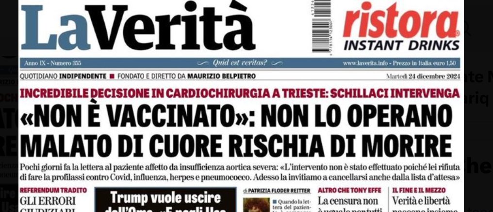 Avevamo ragione. Mi hanno minacciato, intimato querele e costretto a cancellare il post.
Avevamo ragione.🤬