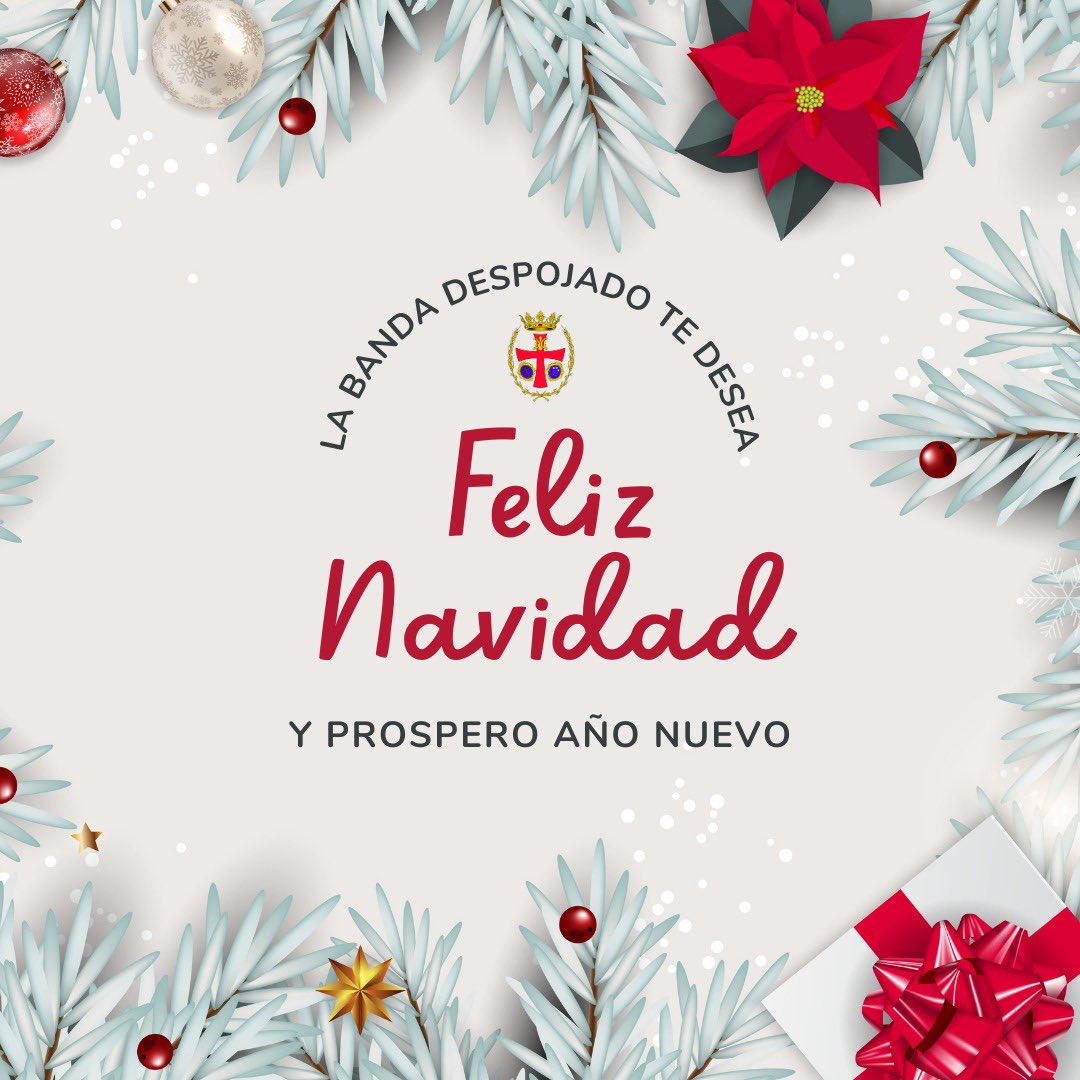 🎄🎶 ¡𝗟𝗮 𝗕𝗮𝗻𝗱𝗮 𝗗𝗲𝘀𝗽𝗼𝗷𝗮𝗱𝗼 𝗼𝘀 𝗱𝗲𝘀𝗲𝗮  𝗙𝗲𝗹𝗶𝘇 𝗡𝗮𝘃𝗶𝗱𝗮𝗱! 🎶❤️

Gracias por ser parte de cada nota, cada acorde y cada momento que compartimos juntos este año. 🎺✨

#somosbandadespojado