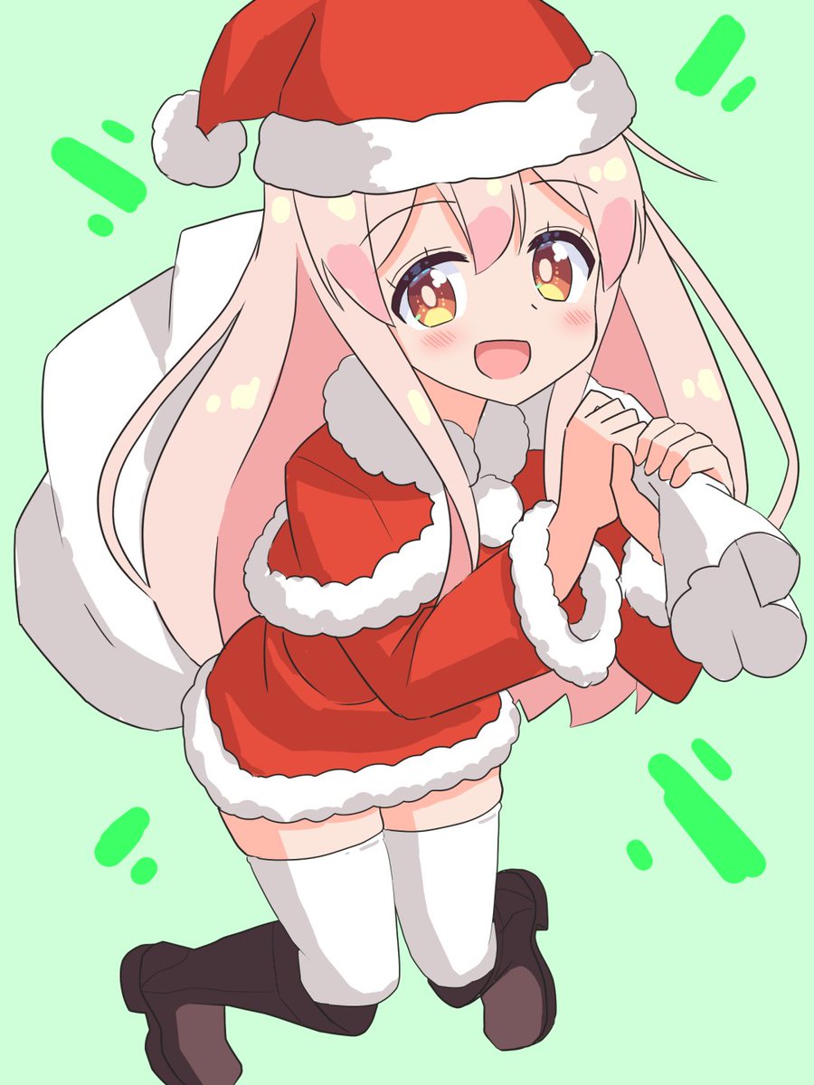 クリスマスなので、まひろサンタ
#おにまい 
#おにまいお絵描き 