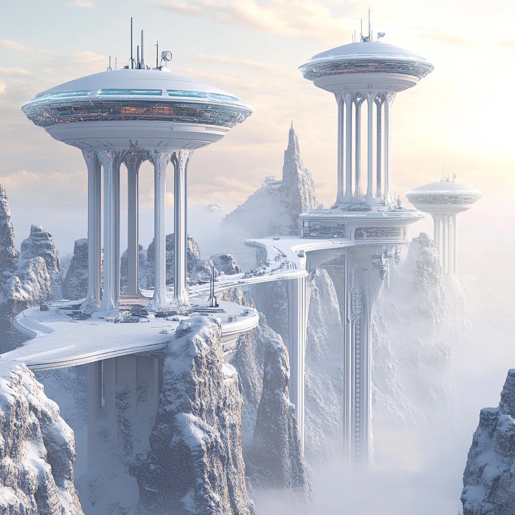 FOulhiou's tweet photo. Today, let’s escape to icy planets with these two prompts: 'Futuristic Outpost' and 'Spaceship Flying Over a Frozen City.'
Bring your creativity to life and don’t forget to share your creations with #ColorPalette013!
#Promptshare in ALT https://t.co/wRnmEY6hFe