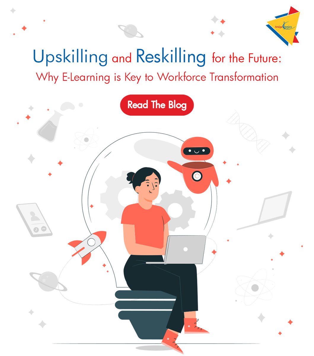 ArsigaKonics's tweet photo. #Upskilling &amp; #Reskilling for the Future: 
Why #ELearning is Key to #Workforce Transformation💻📚

Read the #blog: https://t.co/2GvIIzctPW

#technology #workplace #learning #training #digitallearning #elearningsolutions #EmergingTech #DigitalTransformation #DigitalIndia https://t.co/EGrrrSUOp5