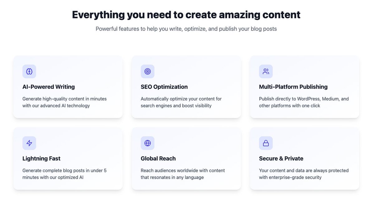 GetBloggyAI's tweet image. 🚀 Level up your blogging game with BloggyAI! ✨
Our AI-powered tool makes content creation effortless, from titles to outlines to full blog posts.
💡 Generate ideas
📝 Write faster
📈 Boost SEO
Start blogging smarter today!
👉 getbloggy.ai
#AI #BloggingTools…