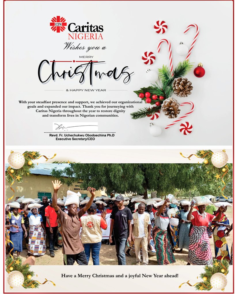CCFNigeria's tweet photo. This year was remarkable for us in many ways, thanks to your support and goodwill. @CCFNigeria extends her heartfelt gratitude to you and looks forward to your continued support in the year 2025.

Have a #MerryChristmas and a prosperous #NewYear.

#Christmas
#MerryChristmas2024 https://t.co/qCnfePF69p
