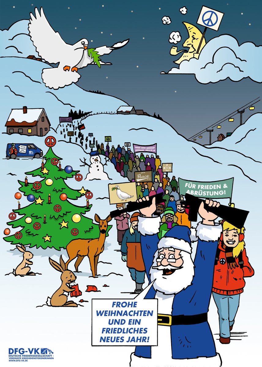 Schöne Feiertage und schonmal ein gutes - friedenspolitisch hoffentlich besseres - 2025! 🕊