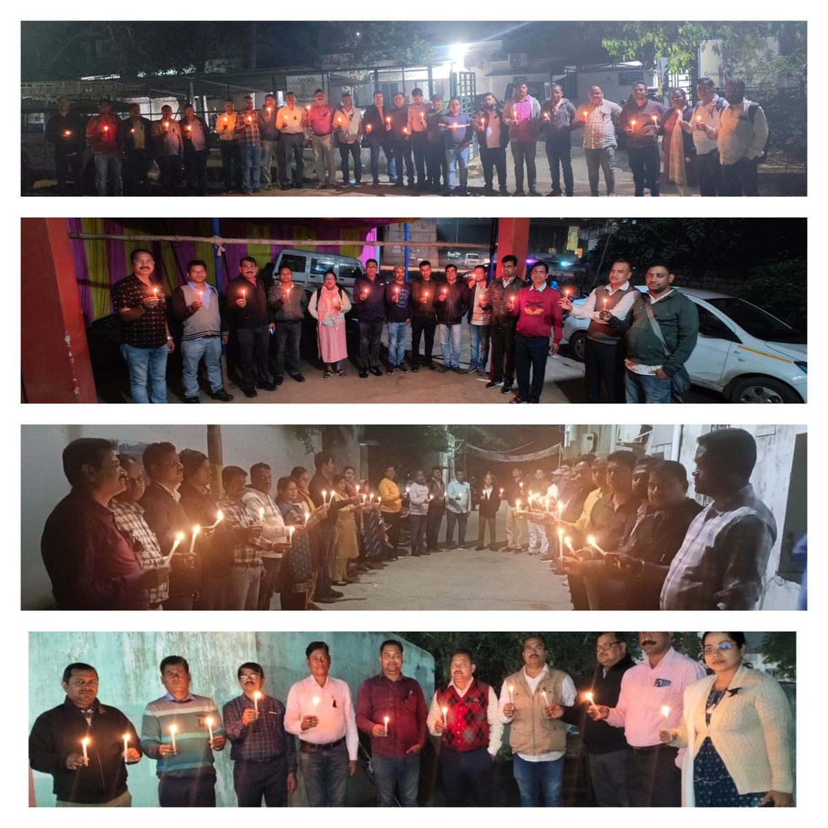 CescoService's tweet photo. The peaceful &amp; democratic #candlelightprotest by erstwhile #CESUEngineers against harassment and vindictive actions aimed at suppressing  lawful voices by #TPCODL management enters its 10th day! 🔥✊#Candlelightprotest #BlackBadges #EngineersRights  #TataPower #TPOdishaDiscoms https://t.co/NrvQK3n0Qf