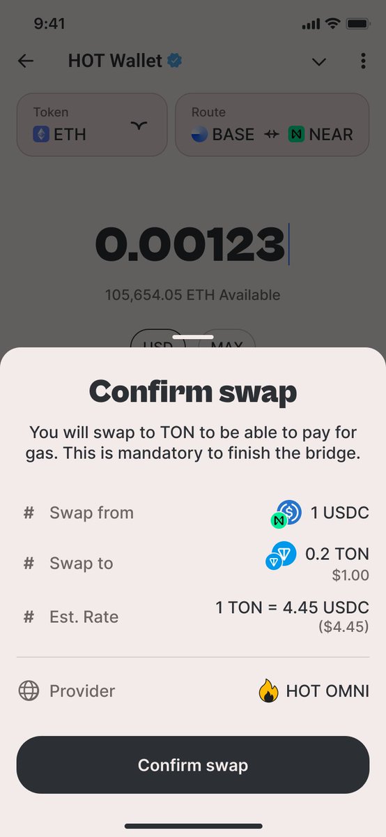 p_volnov's tweet image. We're testing a HOT gas-relay 🔥

On HOT Omni chain you will be able instantly exchange 1$ for a native token and finish transaction on any chain

Then we need a universal gas currency 😍