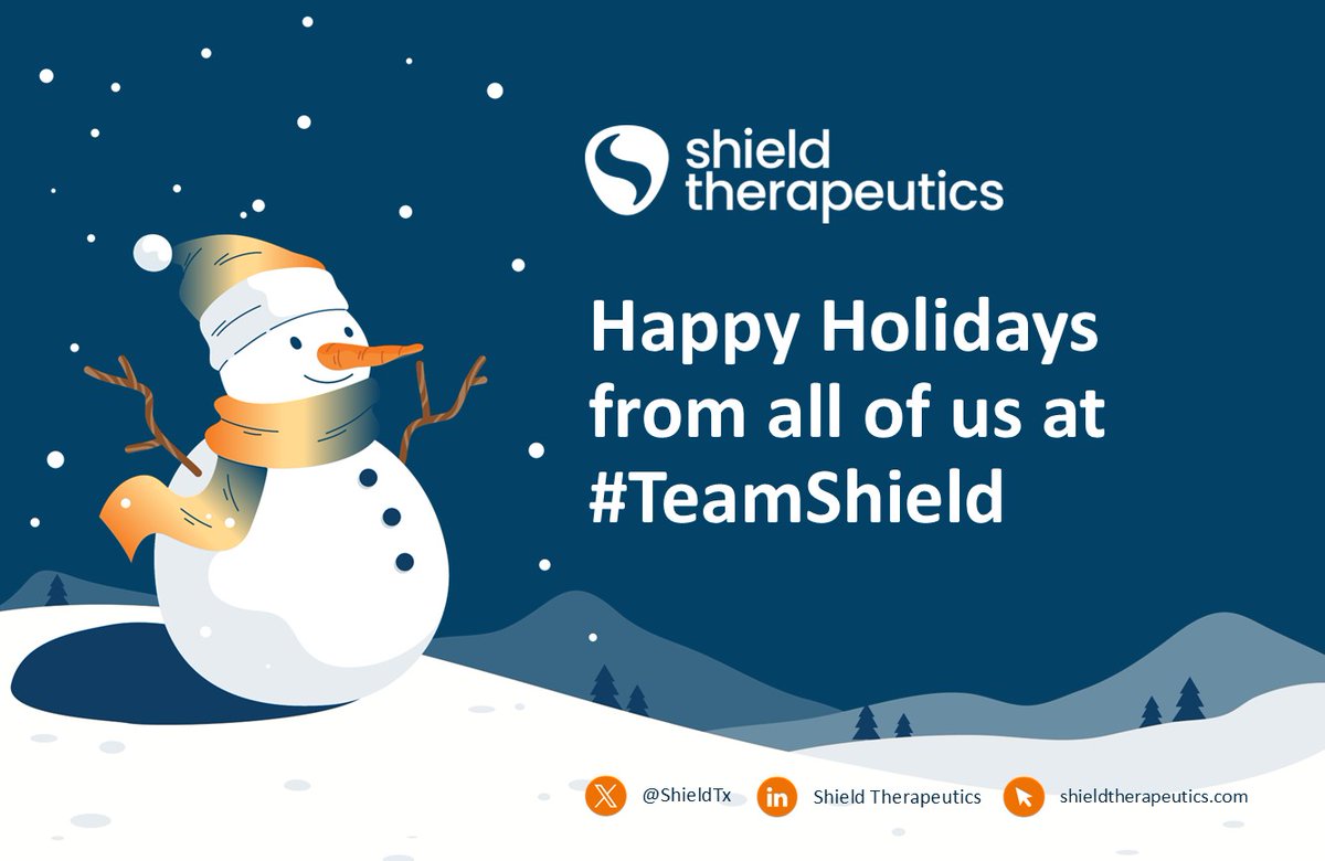 ShieldTx's tweet image. Festive Greetings from all of us at Shield.

We wish you and your loved ones a happy holiday season and every success in 2025.

#TeamShield #STX #HappyHolidays
