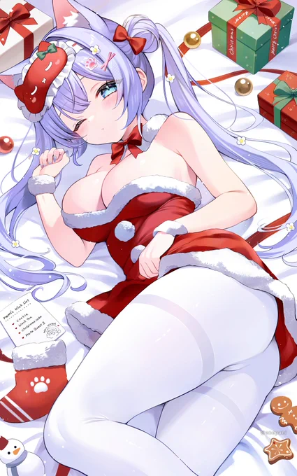 サンタさん来てくれるかな...?Merry Christmas(OC) 