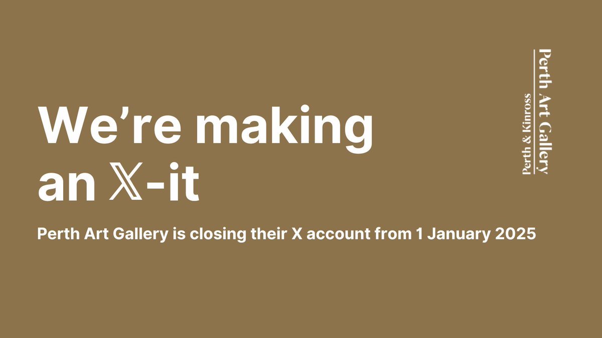 perthartgallery's tweet photo. As of Jan 1, 2025, we’ll no longer be active on X (formerly Twitter). But you can still stay connected with us on Facebook and Instagram!

🔗 https://t.co/ecF7SLSpgD 

🔗 https://t.co/l8bhGC98vo https://t.co/wC0lVmWhyw