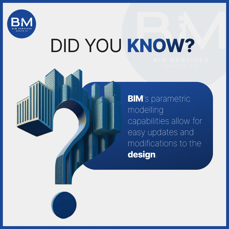 BIM_CADservices's tweet image. &quot;💡 DID YOU KNOW?

BIM&apos;s parametric modelling capabilities allow for easy updates and modifications to the design! 🏙️✨

#BIMServices #ParametricModeling #ArchitectureDesign #ConstructionInnovation #SmartDesign&quot;