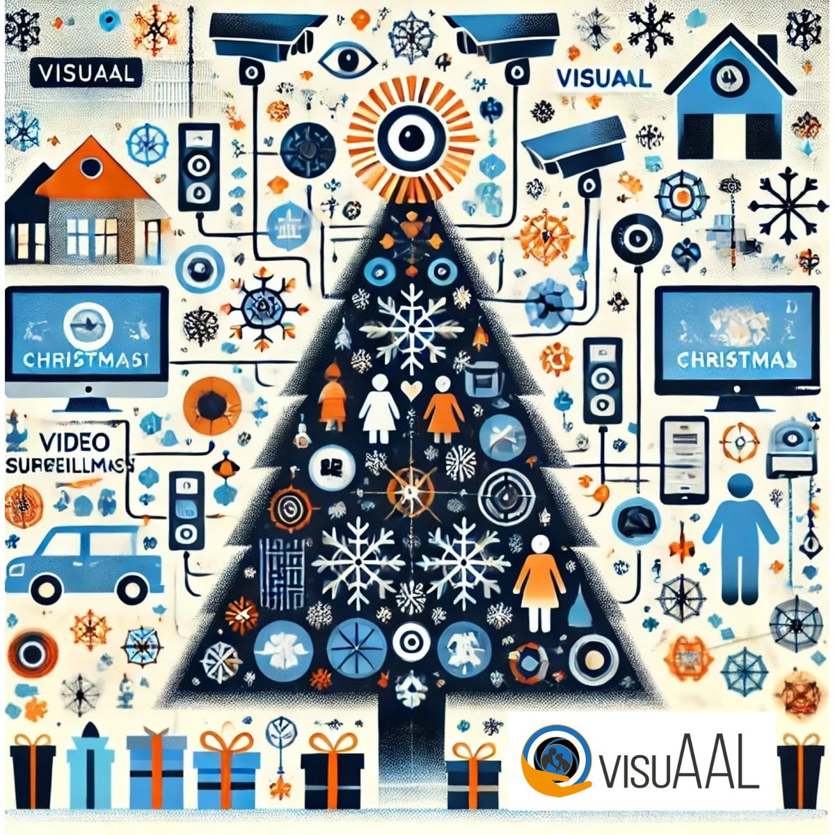 From the #visuAAL Team, thank you to all our researchers, collaborators, and partners for your support in 2024. 
We’ve advanced in research and strengthened our collaboration to enhance the active and assisted life of older adults. 
Happy holidays and a prosperous 2025!