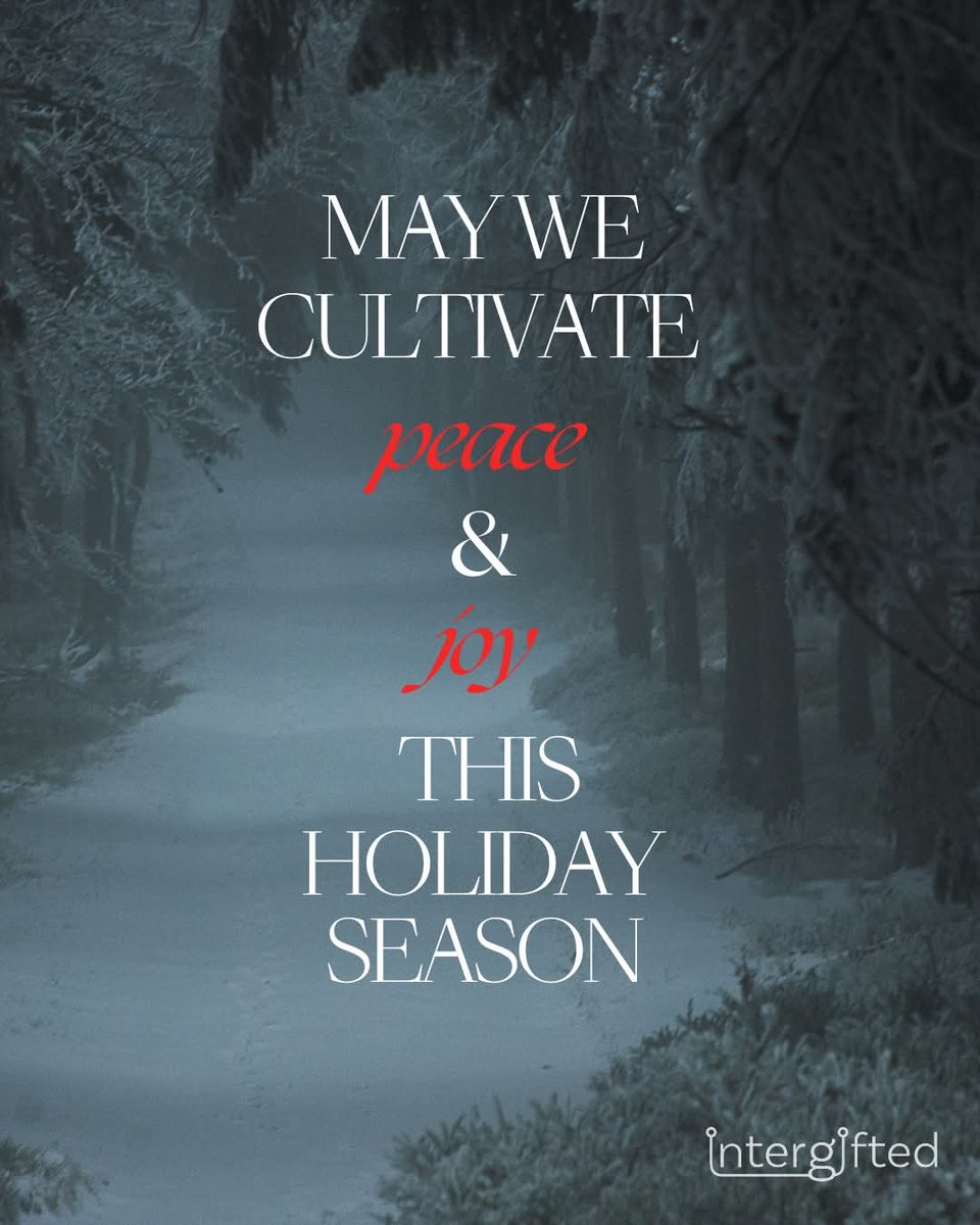 We're wishing all our gifted community throughout the world a deeply nourishing, peaceful and joyful holiday. May we all cultivate and share these existential gifts with ourselves and with one another during this season 🙏

#happyholidays #grateful