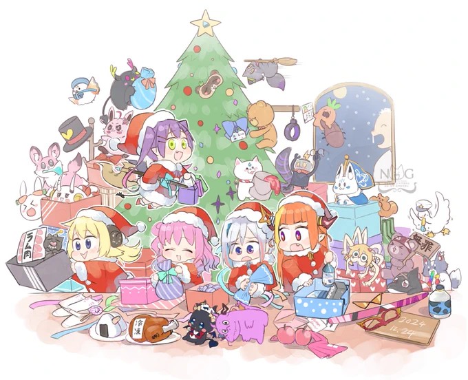 Merry Christmas#みかじ絵 #かなたーと #つのまきあーと #TOWART #ルーナート 
