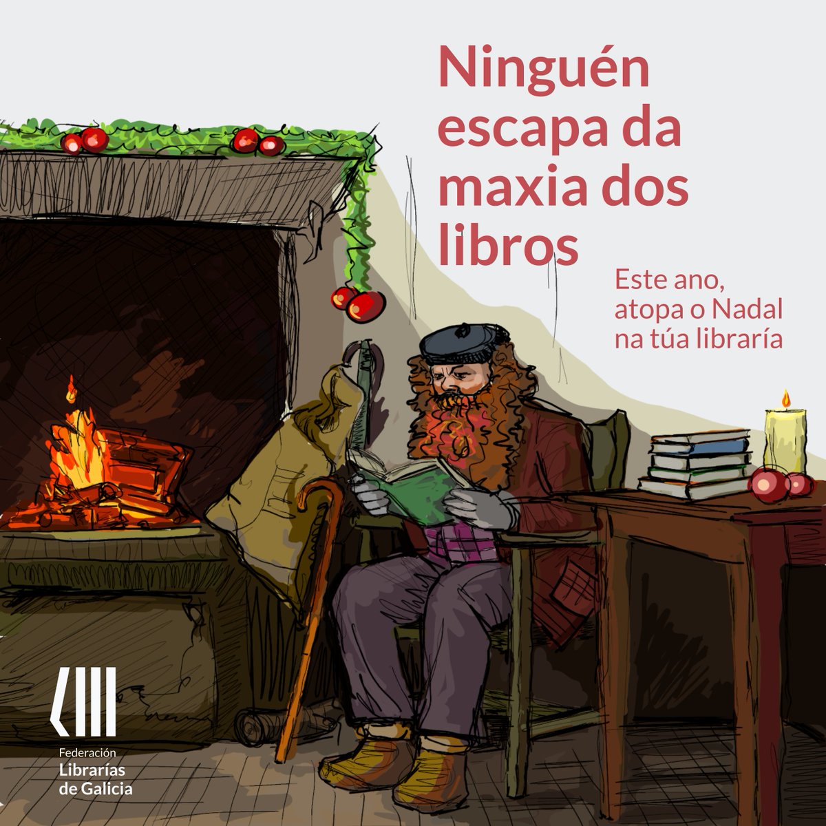 🌲📖  Velaí vén o Apalpador, como cada ano, mais tampouco pode escapar da dos libros, que gardan no seu interior toda a maxia destas festas! 

Este Nadal, fai coma el: atopa agasallos que emocionan. Visita a túa libraría do teu barrio ou da túa vila e vive a maxia do Nadal! 🎁
