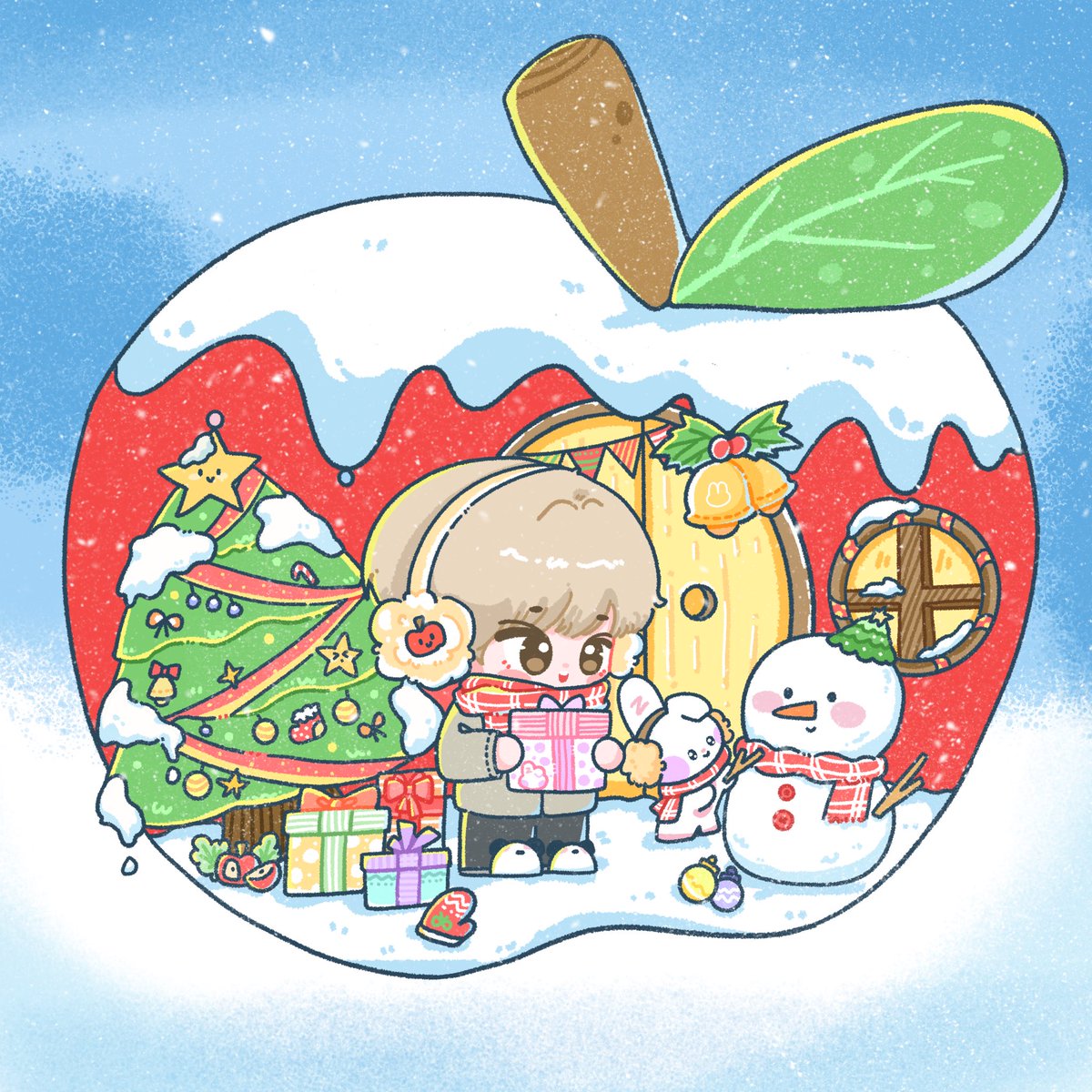 MonetYuJin's tweet photo. 🎄🍎𝑀𝓮𝓇𝓇�� 𝒞𝒽𝓇𝒾𝓈𝓉𝓂𝒶𝓈･🪄.:*⛄️🎁
#한유진    #ZB1fanart https://t.co/MlIVbOdrBz