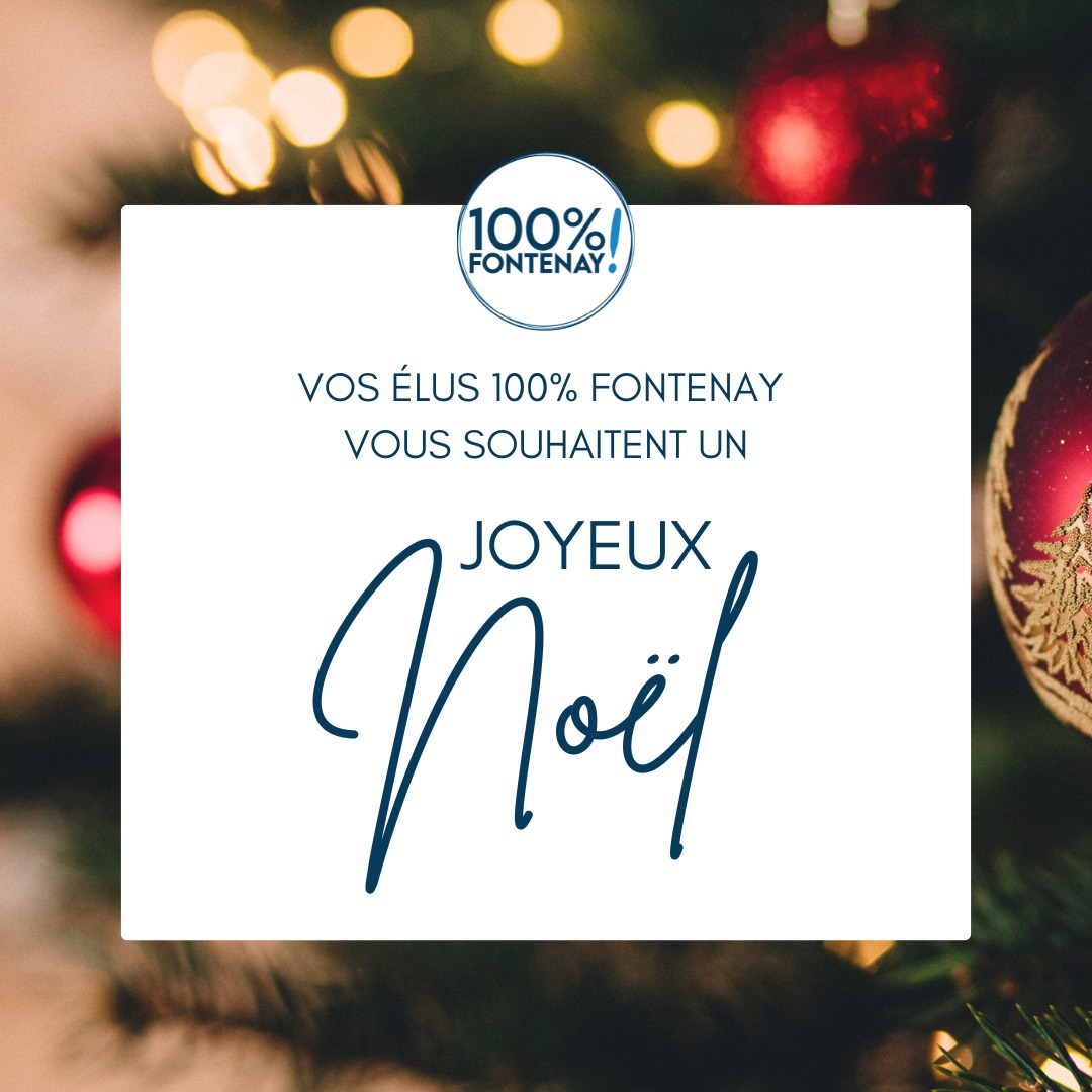 🎄✨ Joyeux Noël à tous les Fontenaisiens ! ✨🎄
En cette période de Noël, nous souhaitons à chacun d'entre vous des instants de joie, de partage et de sérénité avec vos proches.
Ensemble, continuons à construire un avenir chaleureux et solidaire pour #FontenayleComte.