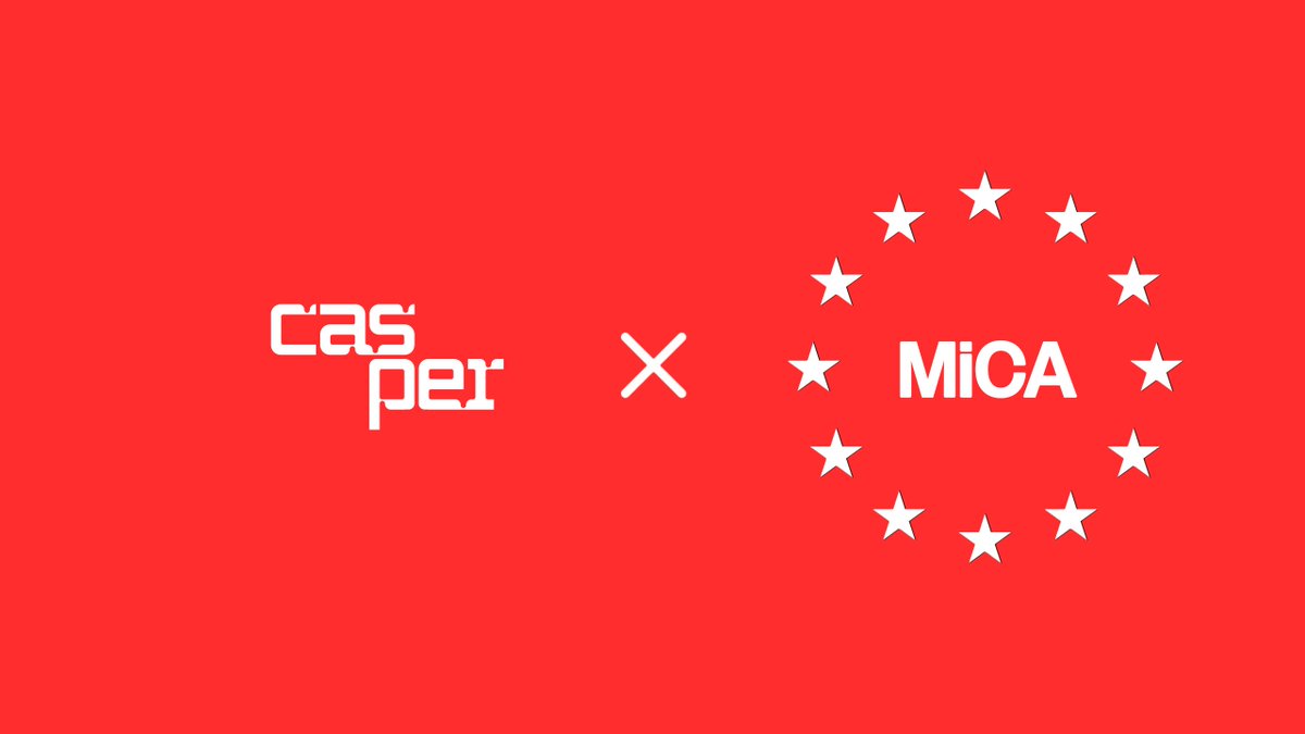 We have just published our MiCA whitepaper report. This report provides a  Framework for Governance and Sustainability on the Casper Network, and  ensures compliance with the EU @EU_Finance MiCA (Markets in Crypto