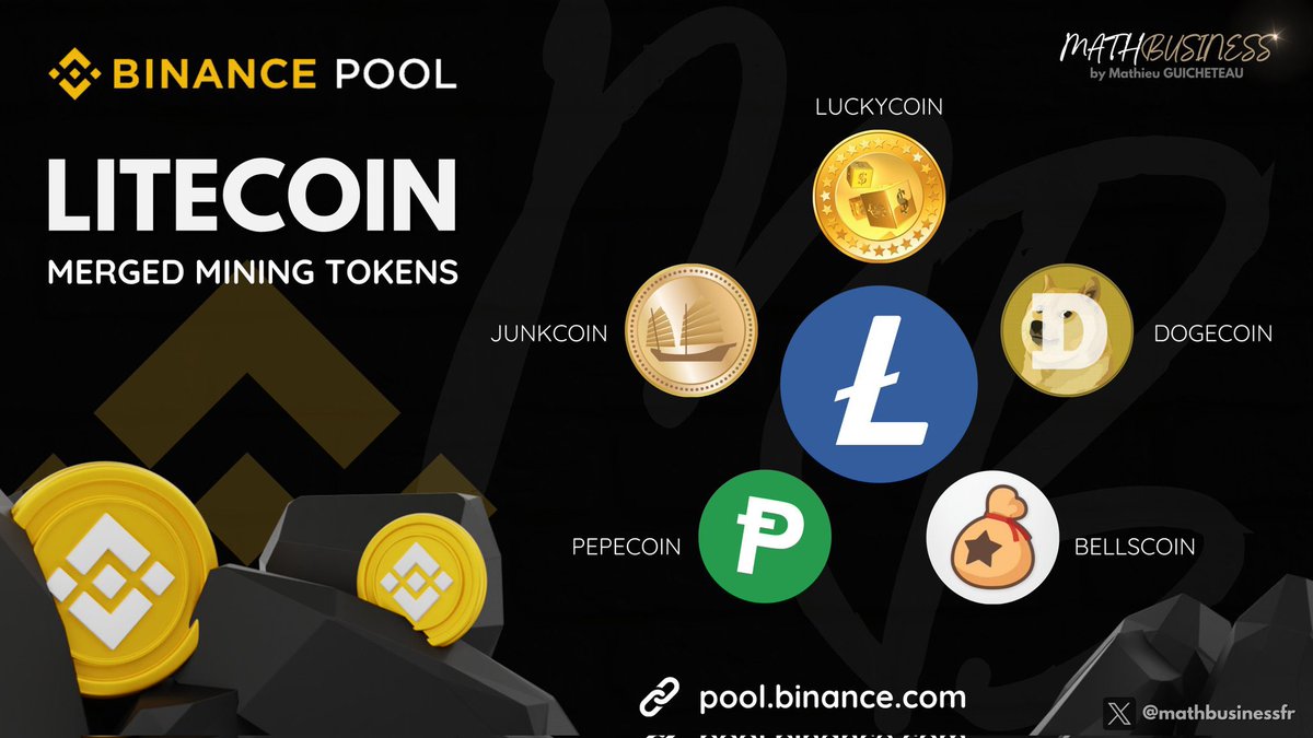 #Binance pool added $JKC coin to its pool.
Market values ​​of coins in Litecoin merged mining.

$DOGE 🐶 47B
$LTC 8B
$LKY 🍀 76M
$BELLS 🔔 36M
$JKC 🗑️ 2.5M

As you can see, all of these Layer-1 projects are mined together in merged mining.
We can see that $JKC remains cheap.

Do