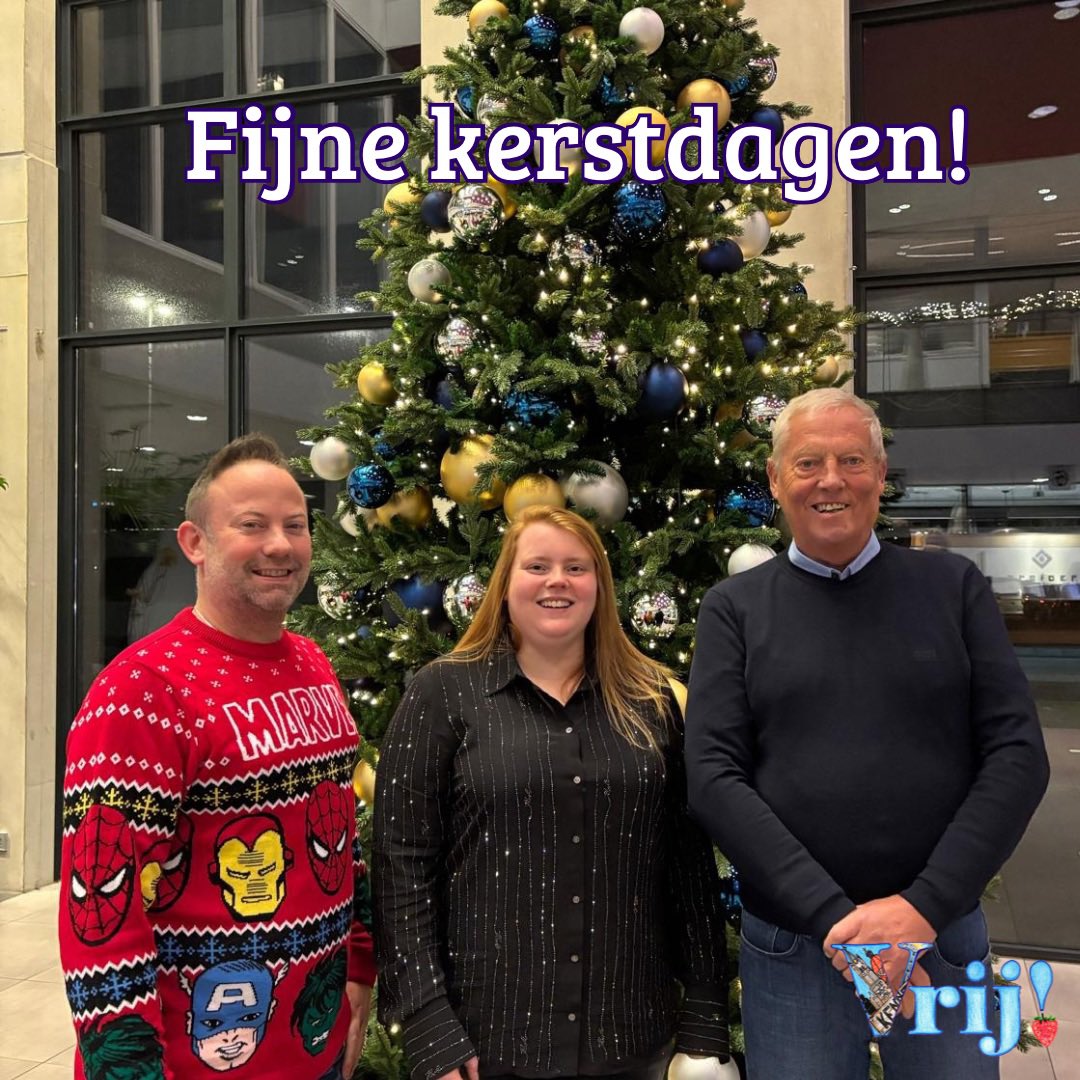 Vrij! wenst iedereen hele fijne kerstdagen!🎅🏻🎄🎅🏻
