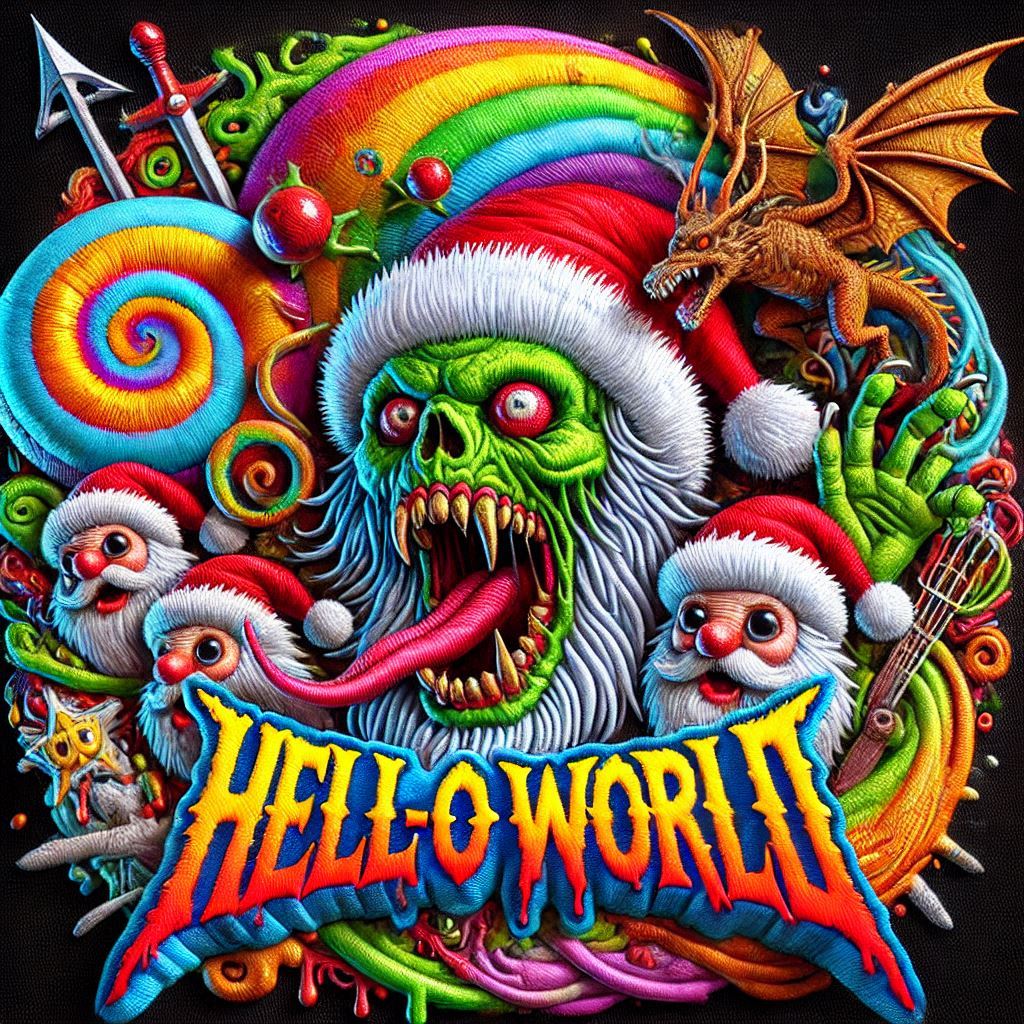 hellprompt's tweet photo. Hell-O world!
#DALLE3 #hellprompt #aiartcommunity #AIArt #Santa  
(#hellprompt/@friendsofdalle3) https://t.co/sZimIWHqJk