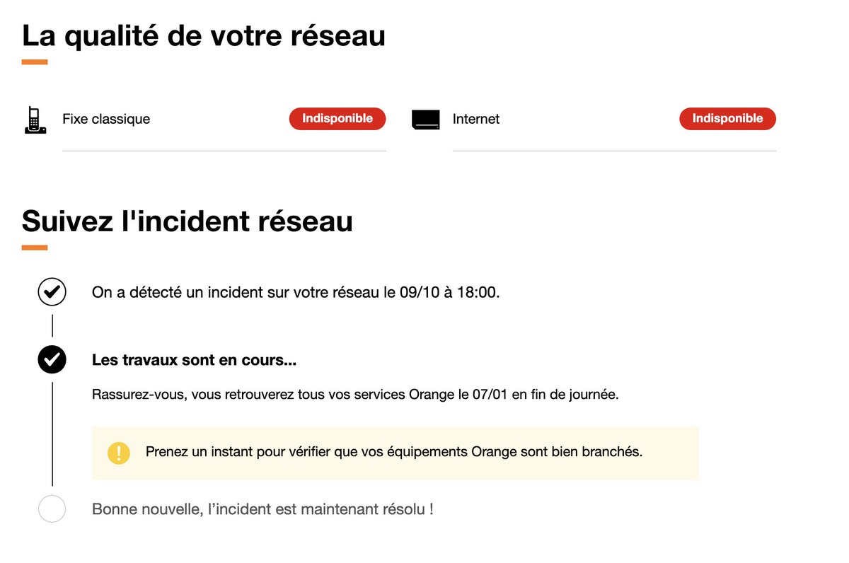 Gizmo_091's tweet image. @Orange_France @OrangePro @orange @Orange_conseil  A un moment donné faut arrêter de prendre les clients pour des cons ! Initialement le problème devait être corrigé le 04/12, puis le 04/12 ça devient 24/12, et aujourd'hui ? 🎆 ça passe à 07/01 !! #VotreFailliteSeraMeritée !!