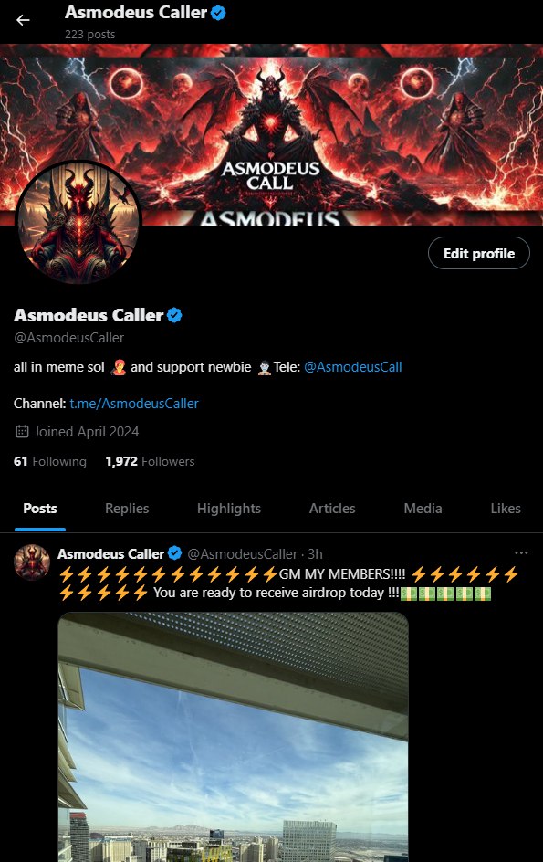 david_backcom's tweet photo. 🎉 Chanel hits 2K soon + BIG WIN in private group! 🎉
🚀 Airdrop Alert: 0.5 SOL to the fastest! 🚀The number of people depends on your level of interaction !!!!

🔥 How to Join:
1️⃣ REPOST + LIKE
2️⃣ Join 👉 https://t.co/l4X29t8Myd
3️⃣ Comment your SOL wallet + 📸 proof you’re first!

💎 Interaction = Bigger rewards! 💎
Hurry up, fam! 🙌